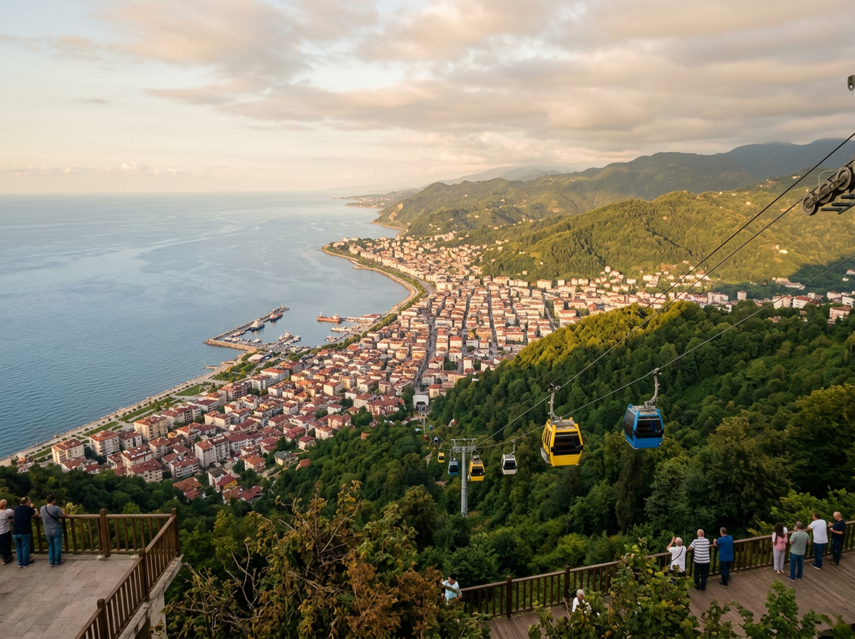 Boztepe’den Ordu ve Karadeniz manzarası